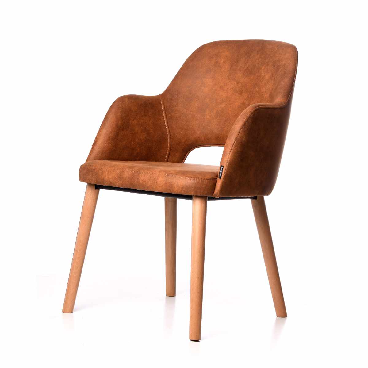 Sorbet Chair - Tan with natural legs